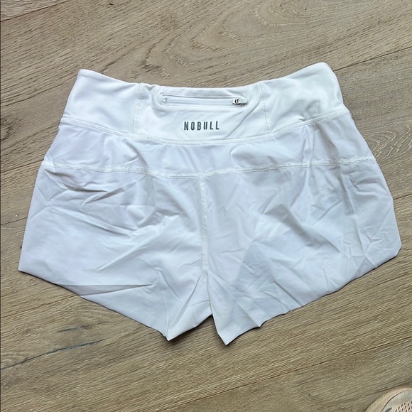 Nobull project athletic white shorts. Size small. - Picture 3 of 3